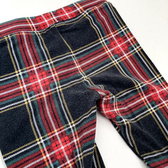 Crewcuts Stripes & Plaid Holiday Outfit - Ruffle Collar Top, Leggings - 4/5 - Picture 12 of 13